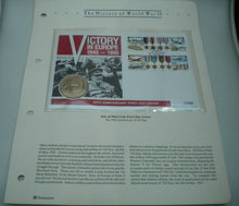 Load image into Gallery viewer, 1945-1995 50TH ANNIVERSARY VICTORY IN EUROPE PROOF £5 COIN FIRST DAY COVER PNC
