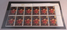 Load image into Gallery viewer, 1967 BRITISH PAINTINGS MASTER LAMBTON 4d 12 X STAMPS MNH &amp; STAMP HOLDER
