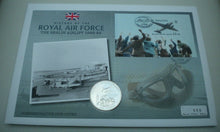 Load image into Gallery viewer, 2008 THE BERLIN AIRLIFT, HISTORY OF THE ROYAL AIR FORCE BUNC £5 COIN COVER PNC
