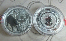 Load image into Gallery viewer, Year of the OX 2021 Australian 1oz .999 Silver BUnc $1 Coin In Capsule
