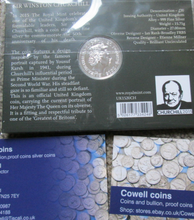 Load image into Gallery viewer, 2015 UK £20 .999 Silver Coin new From Royal Mint U.K Sir Winston Churchill pack
