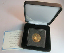 Load image into Gallery viewer, UK 1950 KING GEORGE VI BRONZE PROOF HALF PENNY WITH CAPSULE BOX AND COA
