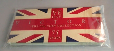 2020 VE DAY Victory 50p FIFTY PENCE COIN SET BUNC ISLE OF MAN