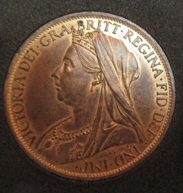 1901 QUEEN VICTORIA 1 PENNY UNCIRCULATED WITH LUSTRE SPINK REF 3961 AA1