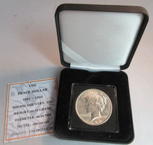 Load image into Gallery viewer, 1924 SILVER PEACE DOLLAR .900 $1 UNC PHILADELPHIA MINT BOX &amp; COA
