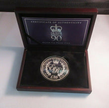 Load image into Gallery viewer, Queen Elizabeth II 90th Birthday 2016 Silver Proof 5oz Guernsey £10 Coin Box/Coa
