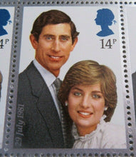 Load image into Gallery viewer, 1981 PRINCE CHARLES &amp; LADY DIANA SPENCER 14p BLOCK OR 12 STAMPS MNH
