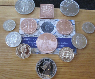UK 1970 ROYAL MINT Proof Coins 2/6 (HALF CROWN) 2/- (FLORIN)1/- 6d 3d 1d 1/2d