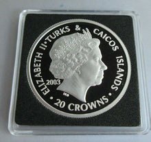 Load image into Gallery viewer, 2003 HOUSE OF TUDOR EDWARD VI S/PROOF TURKS &amp; CAICOS 20 CROWNS COIN BOX &amp; COA
