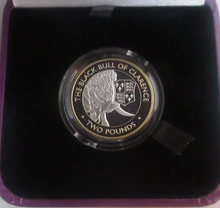 Load image into Gallery viewer, 2021 Queens Beasts £2 Silver proof coin The Black Bull of Clarence Only 475!
