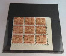 Load image into Gallery viewer, 1945 SAN MARINO 0.10 LIRE CORNER BLOCK OF 9 STAMPS IN STAMP HOLDER
