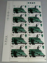 Load image into Gallery viewer, TABLE TENNIS 1977 10P BLOCK OF TEN STAMPS MNH WITH TRAFFIC LIGHTS
