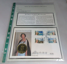 Load image into Gallery viewer, 1952-1992 40TH ANNIV OF THE ACCESSION TO THE THRONE 5 CROWNS COIN COVER PNC
