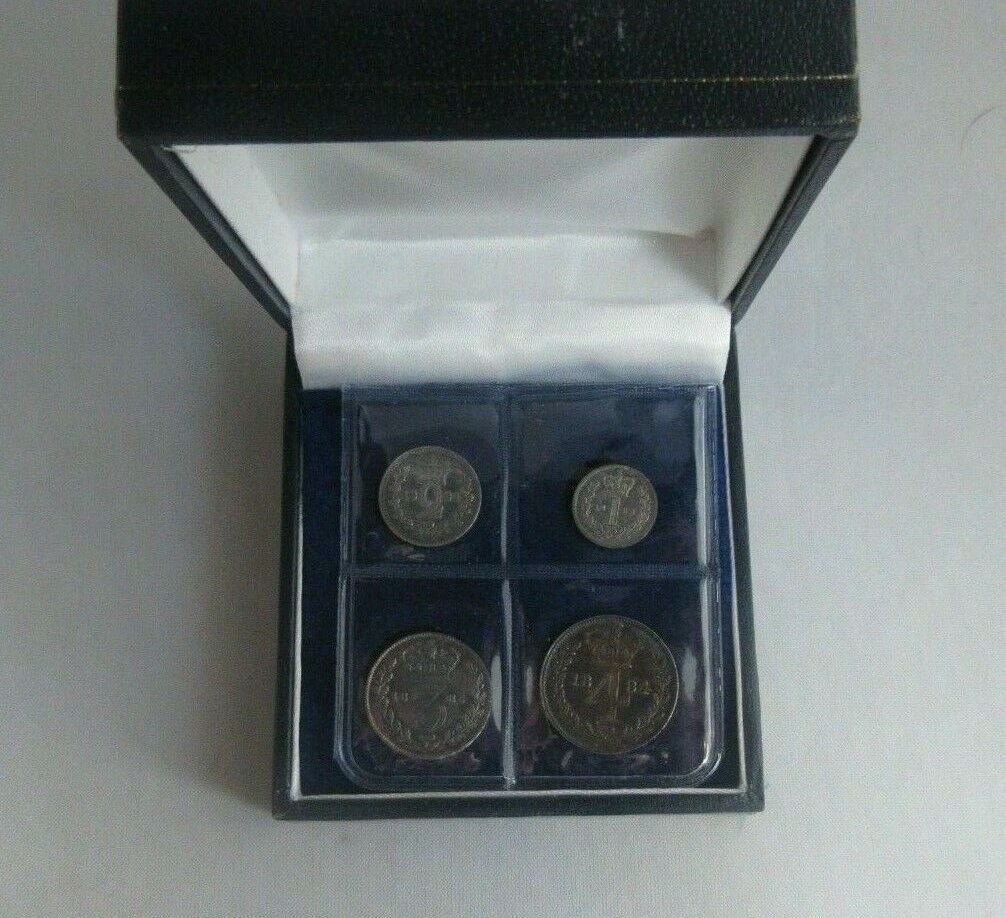 1884 Maundy Money Queen Victoria Bun Head Sealed/Boxed AUnc - Unc Spink Ref 3916