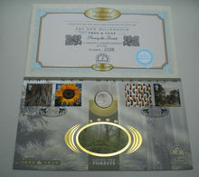 Load image into Gallery viewer, 1999 QUARTER DOLLAR CONNECTICUT 1778 SAVING THE FOREST BENHAM SILK COIN COVER
