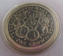 Load image into Gallery viewer, 1979 QUEEN ELIZABETH II MANX COINAGE IOM SILVER PROOF ONE CROWN COIN BOX &amp; COA
