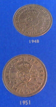 Load image into Gallery viewer, 1947-1951 QUEEN ELIZABETH II FLORINS BUNC 5 COIN SET IN ROYAL MINT BLUE BOOK
