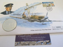 Load image into Gallery viewer, £5 Proof Coin First Day Covers Colourised Rare Unusual Battle of Britain WWII BU
