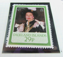 Load image into Gallery viewer, 1986 QUEEN ELIZABETH II 60TH BIRTHDAY FALKLAND ISLANDS STAMPS &amp;  ALBUM SHEET

