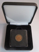 Load image into Gallery viewer, 1903 EDWARD VII BRONZE FARTHING EF-UNC IN QUADRANT CAPSULE &amp; BOX
