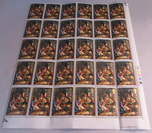 Load image into Gallery viewer, 1967 ADORATION OF THE SHEPHERDS 3d QUARTER SHEET 30 X STAMPS MNH &amp; STAMP HOLDER
