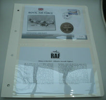 Load image into Gallery viewer, 2008 OFFENSIVE AIRCRAFT - HISTORY OF THE RAF - PROOF 1 CROWN  COIN COVER PNC
