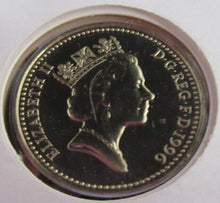 Load image into Gallery viewer, 1996 NORTHERN IRELAND £1 COIN COVER WITH ROYAL MAIL STAMPS, POSTMARKS PNC
