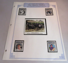 Load image into Gallery viewer, 1985 HMQE QUEEN MOTHER 85th ANNIV COLLECTION BAHAMAS STAMPS ALBUM SHEET

