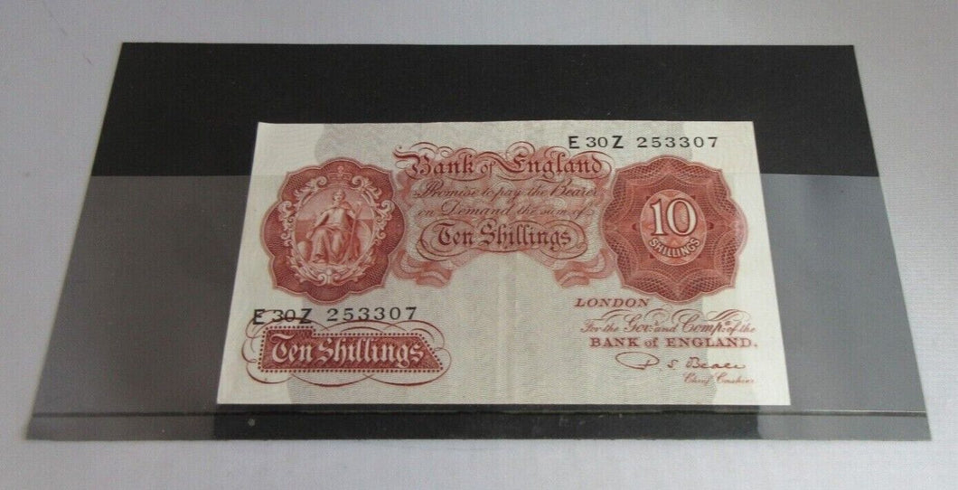 1950 BANK OF ENGLAND BEALE EF 10 SHILLING BANK NOTE E30Z 253307