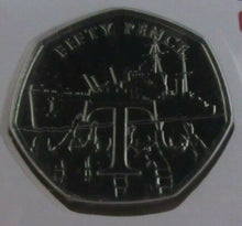 Load image into Gallery viewer, 2020 VE DAY 75TH ANNIVERSARY BU COMPLETE SET ISLE OF MAN FIFTY PENCE COINS PNC
