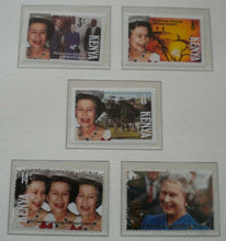 Load image into Gallery viewer, 1952-1992 QEII 40TH ANNIVERSARY OF THE ACCESSION - 5 X KENYA MNH STAMPS/INFO
