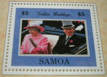 Load image into Gallery viewer, 1947-1997 THE GOLDEN WEDDING ANNIVERSARY QEII P PHILIP  MNH STAMP MINISHEET/INFO
