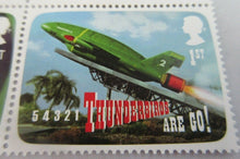 Load image into Gallery viewer, 4Thunderbirds Lenticular 3D Effect postage Stamps ,Mini Sheet Gerry Anderson MNH
