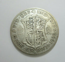 Load image into Gallery viewer, 1932 GEORGE V BARE HEAD COINAGE HALF 1/2 CROWN SPINK 4032 CROWNED SHIELD A3
