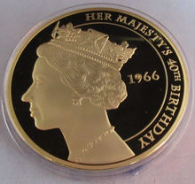 Load image into Gallery viewer, 2012 PORTRAITS OF THE QUEEN GOLD PLATED PROOF MEDAL SET WITH COA &amp; BOX 12 MEDALS
