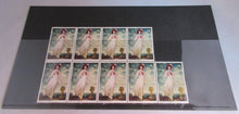 Load image into Gallery viewer, 1968 BRITISH PAINTINGS PINKIE 1 SHILLING BLOCK OF 9 X STAMPS MNH &amp; STAMP HOLDER
