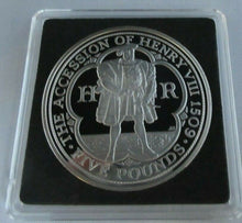 Load image into Gallery viewer, UK 2009 KING HENRY VIII PROOF ROYAL MINT £5 COIN BOXED WITH CERTIFICATE
