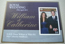 Load image into Gallery viewer, 2011 ROYAL WEDDING WILLIAM &amp; CATHERINE 29 APRIL 2011 FIJI MINIATURE SHEET MNH
