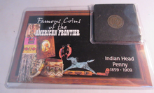 Load image into Gallery viewer, 1904 USA FAMOUS COINS OF THE AMERICAN FRONTIER INDIAN HEAD PENNY 1859-1909
