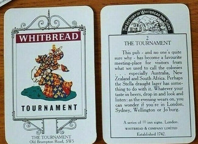 WHITBREAD INN SIGNS THE TOURNAMENT No 2 FROM LONDON SET 10 1974
