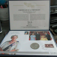 Load image into Gallery viewer, 2002 Life and times of QM PNC With Commemorative 1937 George VI Silver Crown COA
