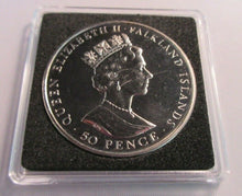 Load image into Gallery viewer, 1952-1992 40TH ANNIVERSARY OF REIGN BUNC 50P FIFTY PENCE CROWN COIN BOX &amp; COA
