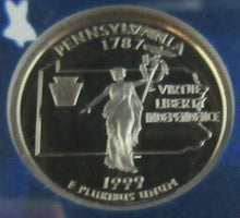 Load image into Gallery viewer, 1999 UNITED STATES MINT 50 STATE QUARTERS PROOF 5 COIN SET SAN FRANCISCO MINT
