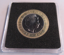 Load image into Gallery viewer, 2009 SHOULDERS OF GIANTS QEII BUNC £2 TWO POUND COIN WITH QUAD CAPSULE &amp; COA
