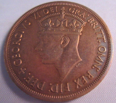 1945 KING GEORGE VI STATES OF JERSEY ONE TWELFTH OF A SHILLING UNC IN CLEAR FLIP