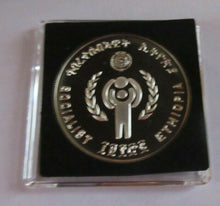 Load image into Gallery viewer, 1979 YEAR OF THE CHILD ETHIOPIA 20 BIRR SILVER PROOF COIN COA &amp; BOX
