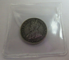 Load image into Gallery viewer, 1914 KING GEORGE V SIXPENCE COIN  .925 SILVER COIN IN CLEAR FLIP EF
