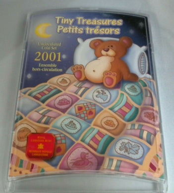 2001 TINY TREASURES PETITS TRESORS, ROYAL CANADIAN MINT UNCIRCULATED 7 COIN SET