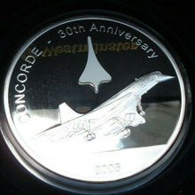 Load image into Gallery viewer, 2006 CONCORD 30TH ANNIVERSARY $25 COIN WITH PIECE OF CONCORD SET IN COIN BOX/COA
