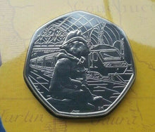 Load image into Gallery viewer, Royal Mint UK 2018 Paddington Bear at the Station BUNC 50p Fifty Pence Coin Pack
